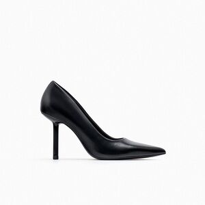 Zara Classic Black Pump Heels 7.5